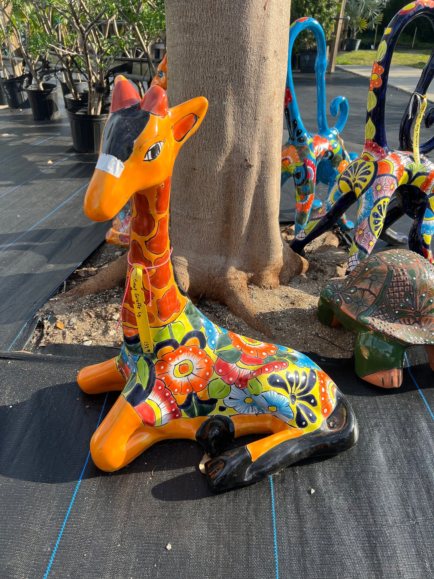 Talavera Giraffe Seated