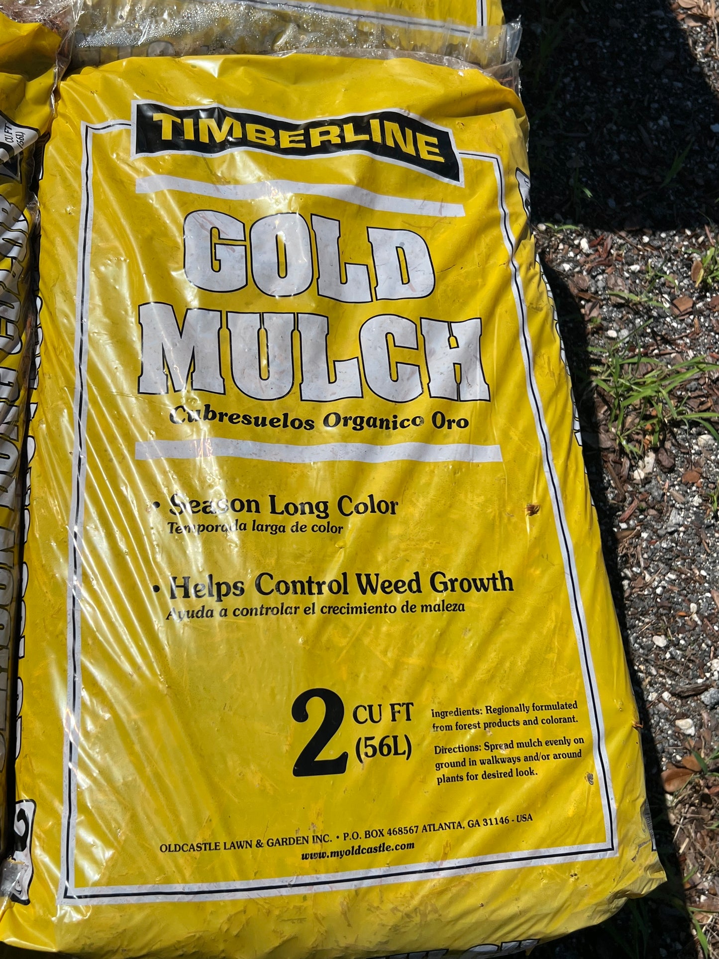Mulch Gold-2CF Bag