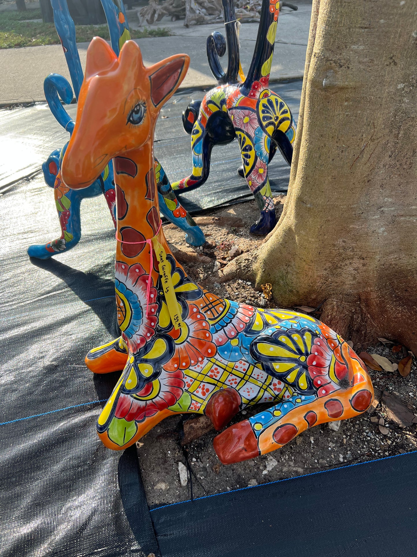 Talavera Giraffe Seated