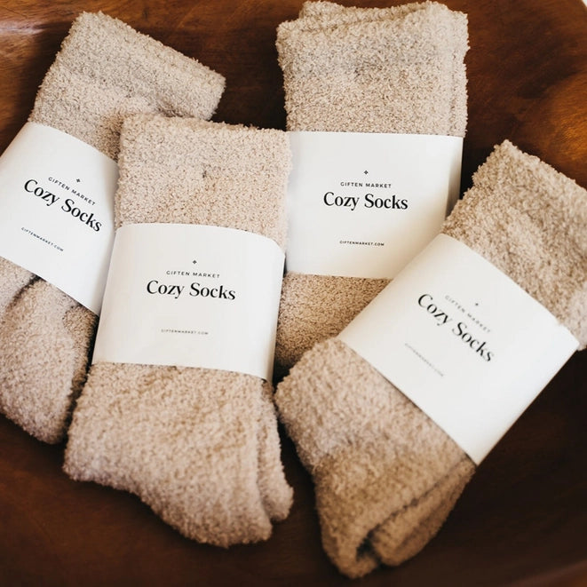 Cozy Socks Terry Ivory-One Size