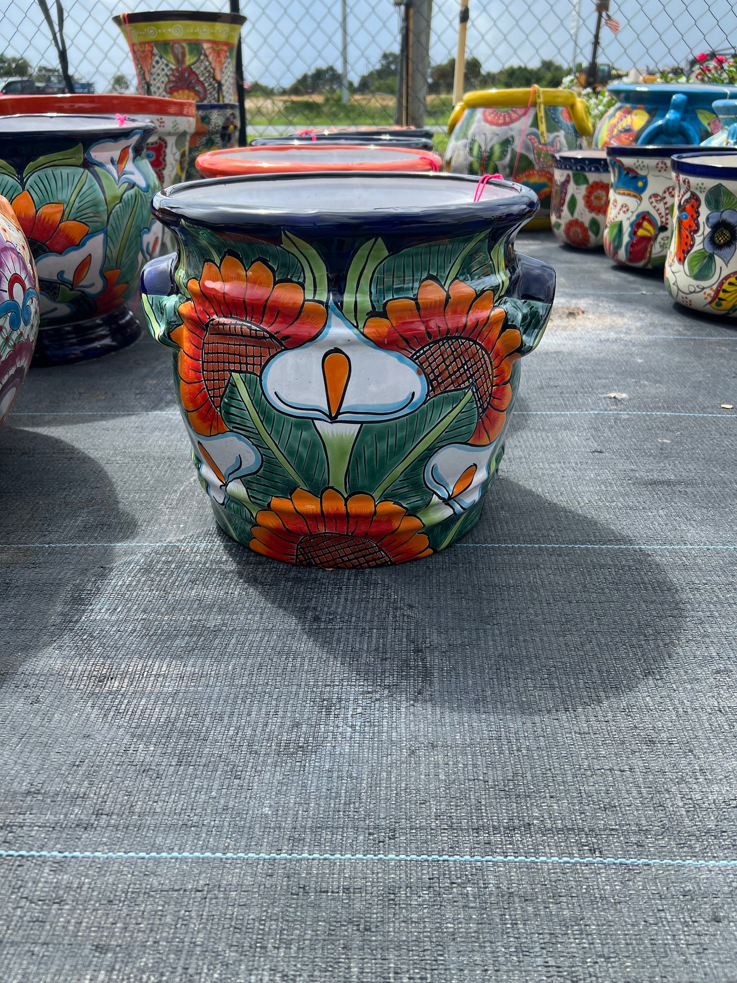 Talavera Barrel Pot