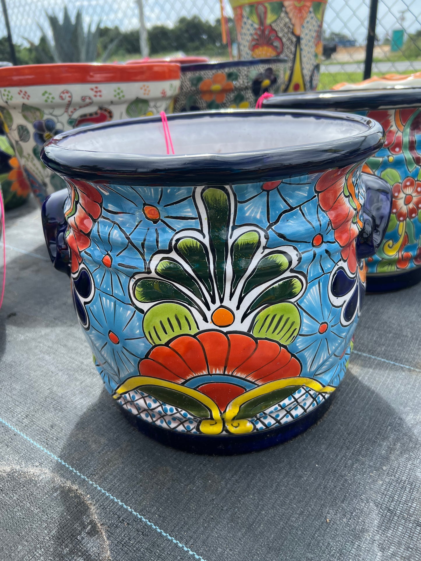 Talavera Barrel Pot