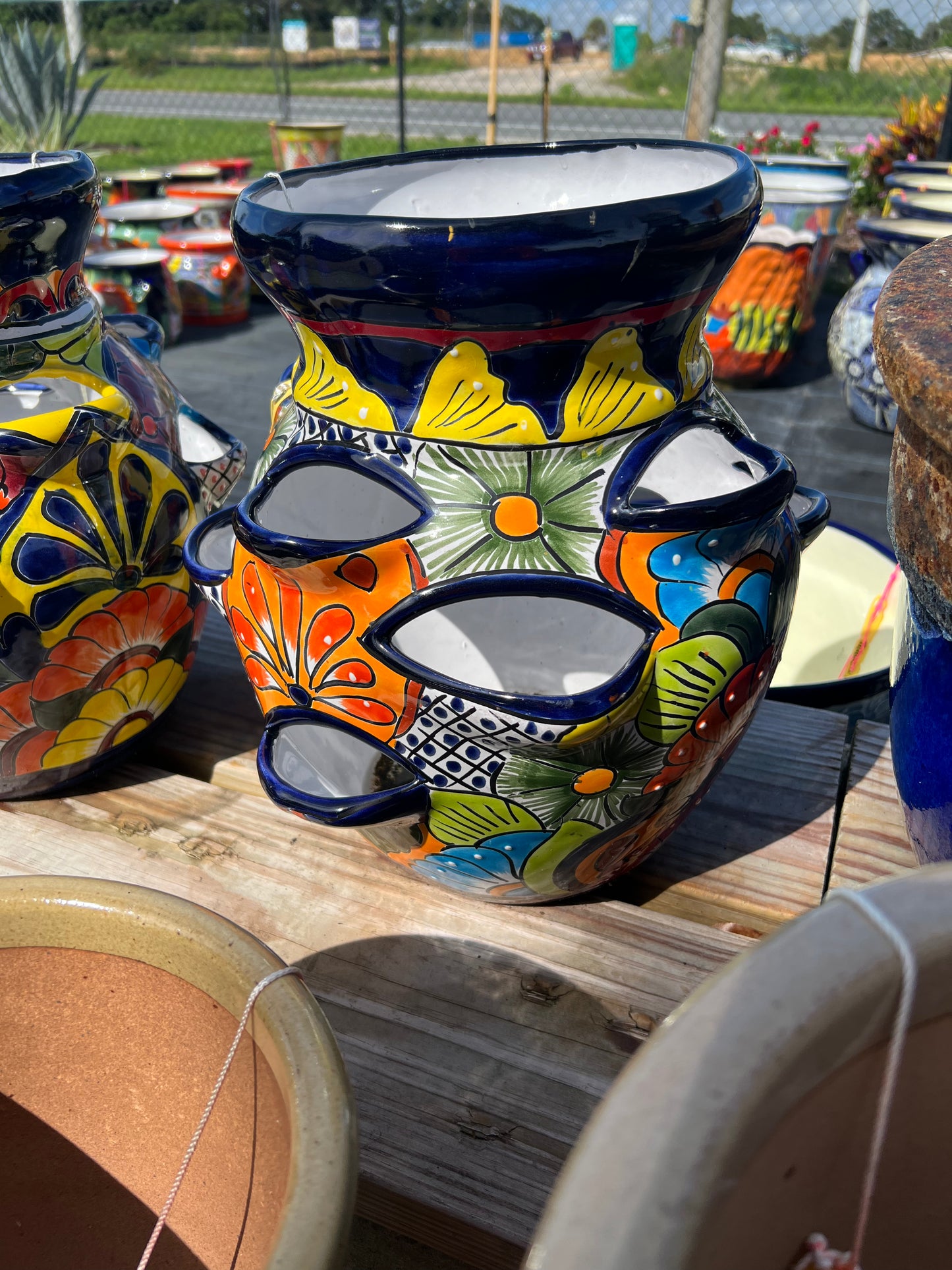 Talavera Strawberry Pot