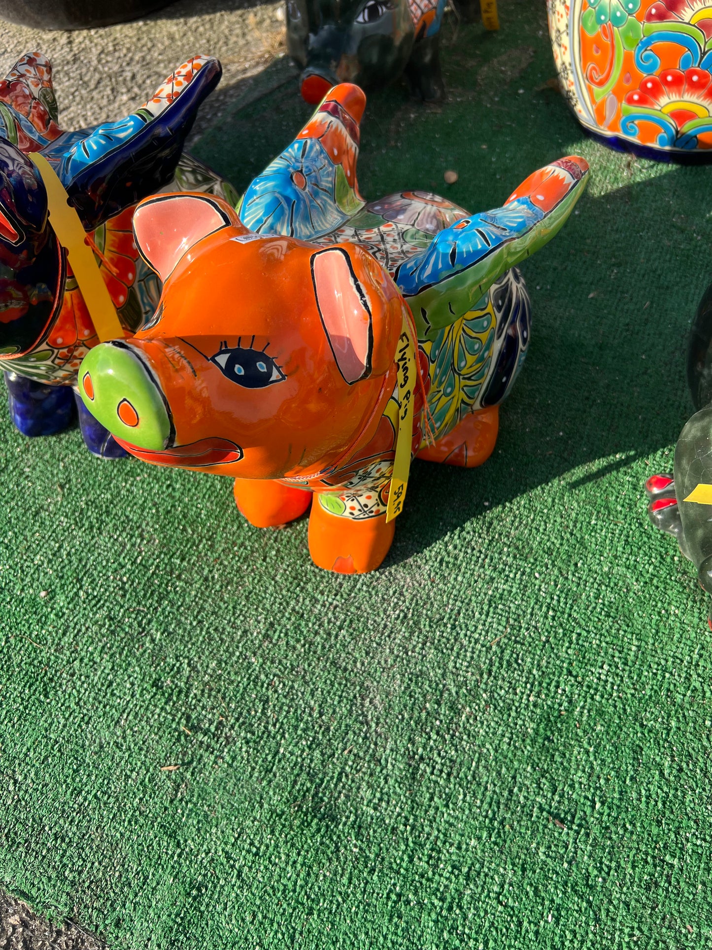 Talavera Pig with Wings