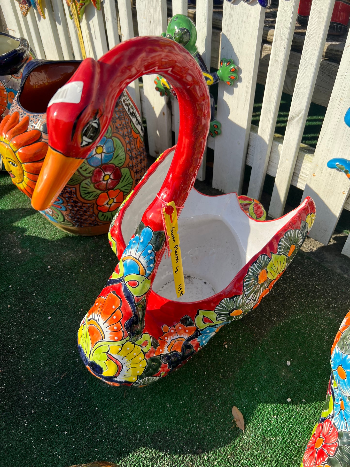 Talavera Swan Planter