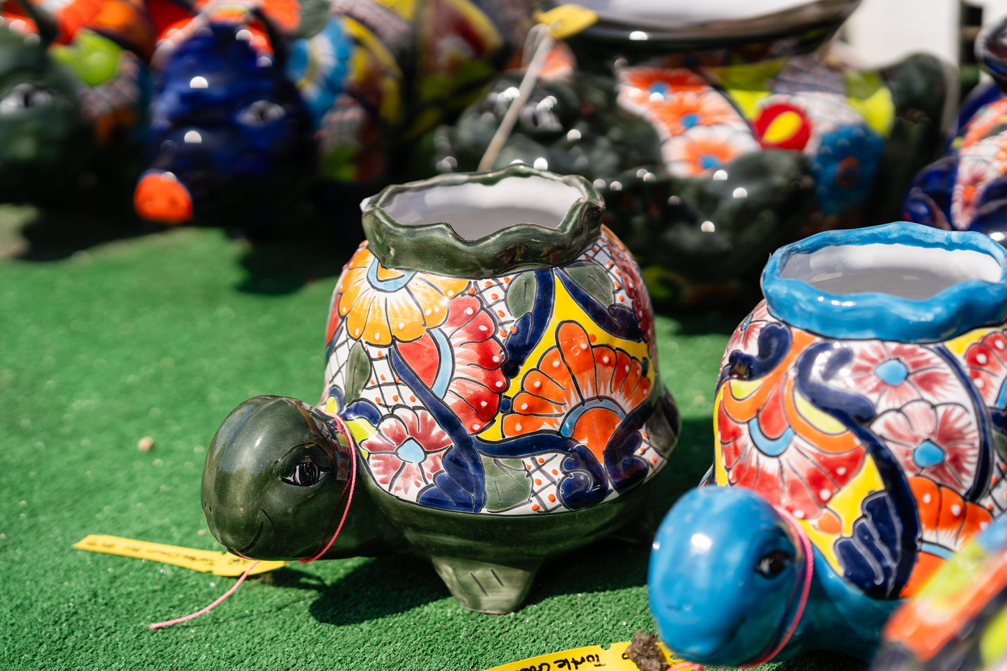 Talavera Frog Planter