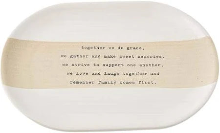 Mudpie Sentiment Plate