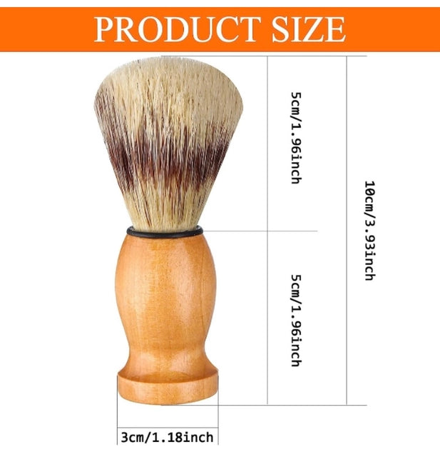 Shaving Brush Natural Wood