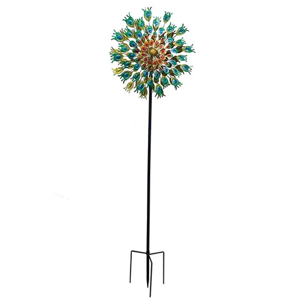 73164 84" Peacock Wind Spinner-84"
