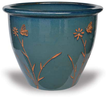 MP939 Garden Pot w/Butterfly 7 Sizes