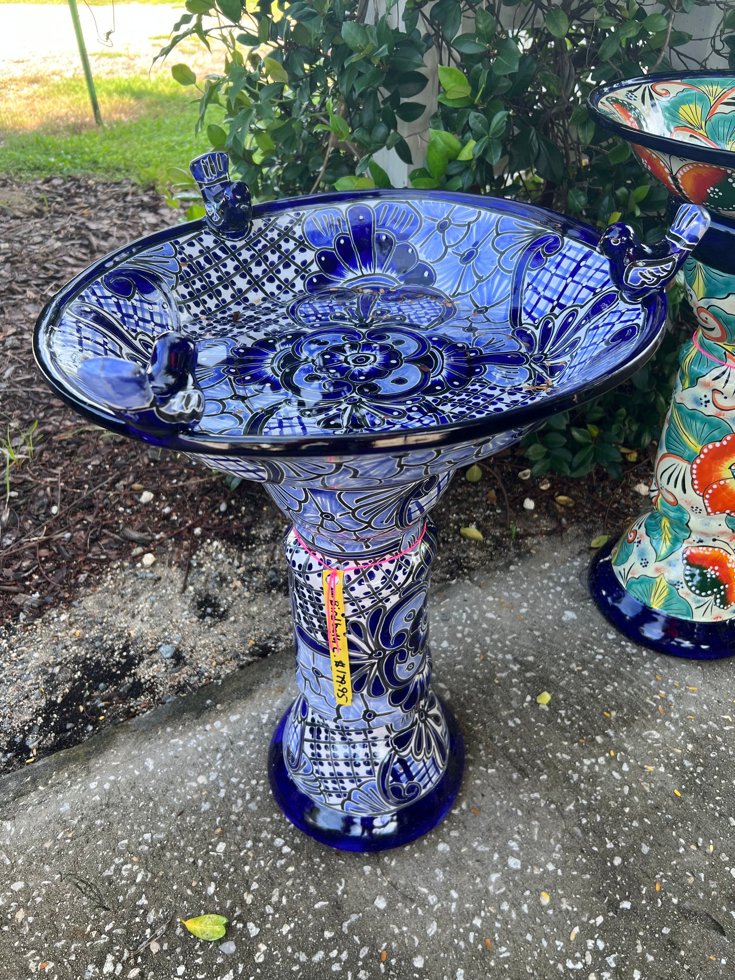 Talavera Birdbath