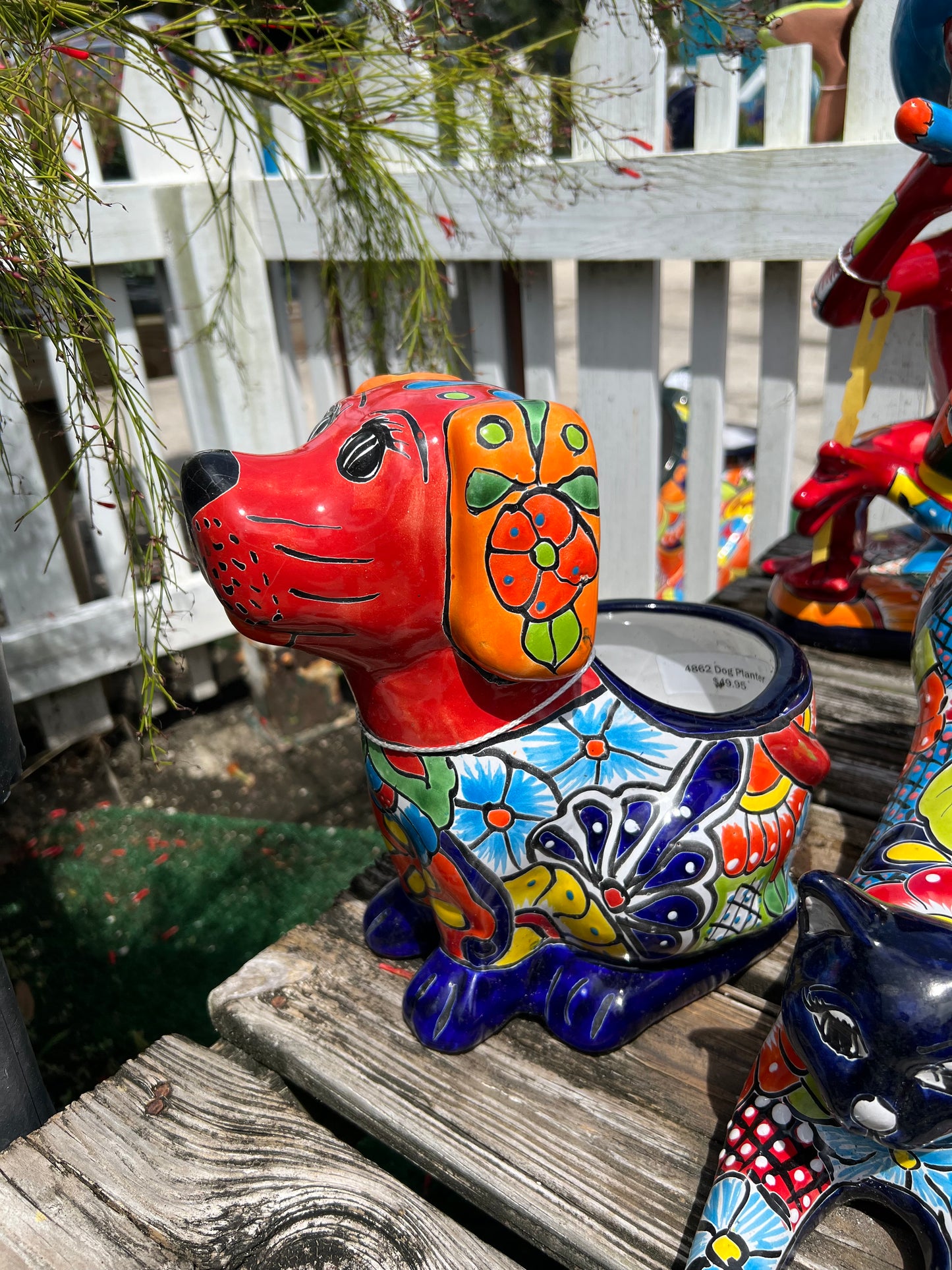 Talavera Dog Pot