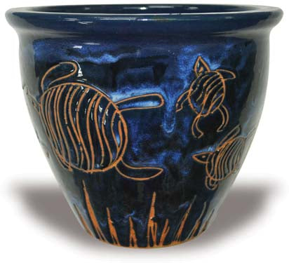MP874 Garden Pot w/Turtle 7 Sizes