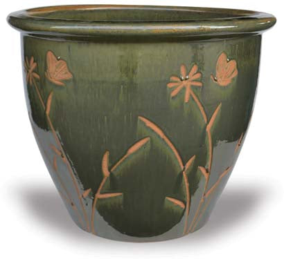 MP939 Garden Pot w/Butterfly 7 Sizes