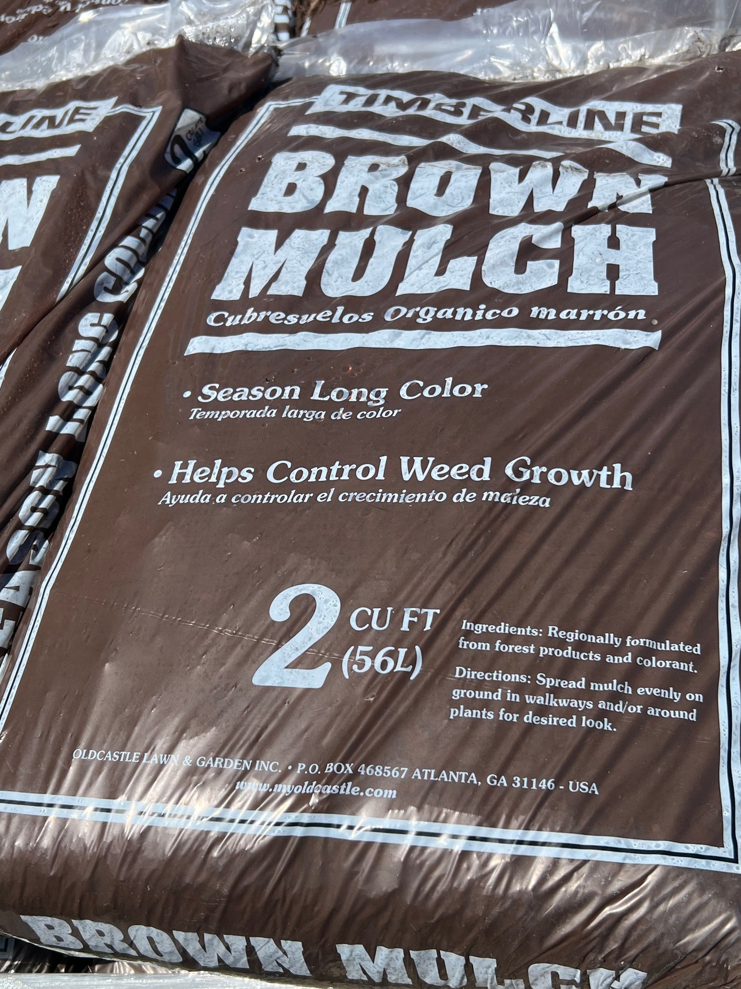 Mulch Brown-2CF Bag