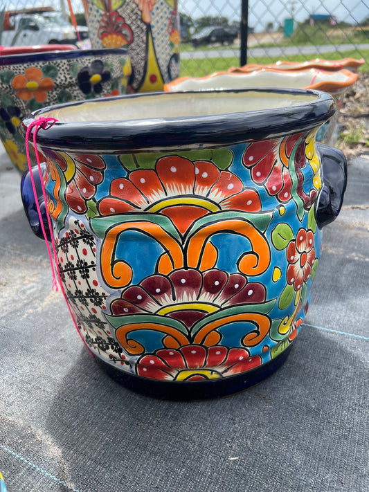 Talavera Barrel Pot