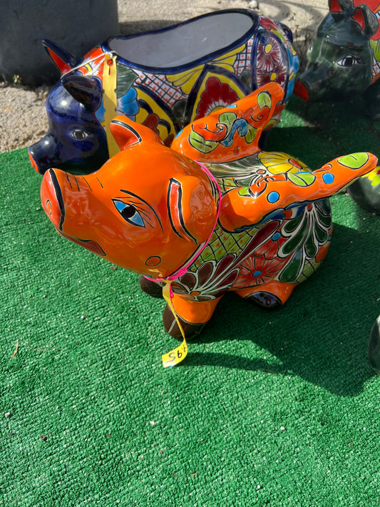 Talavera Pig with Wings