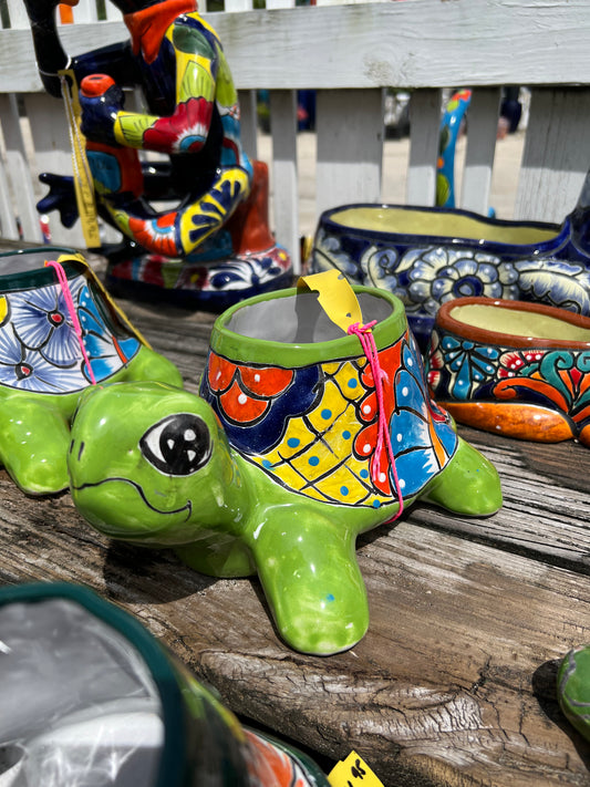 Talavera Turtle Pot