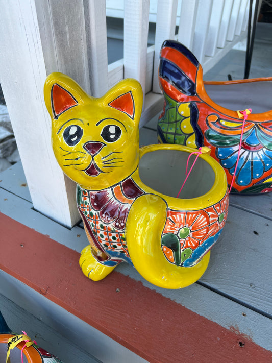 Talavera Cat Pot