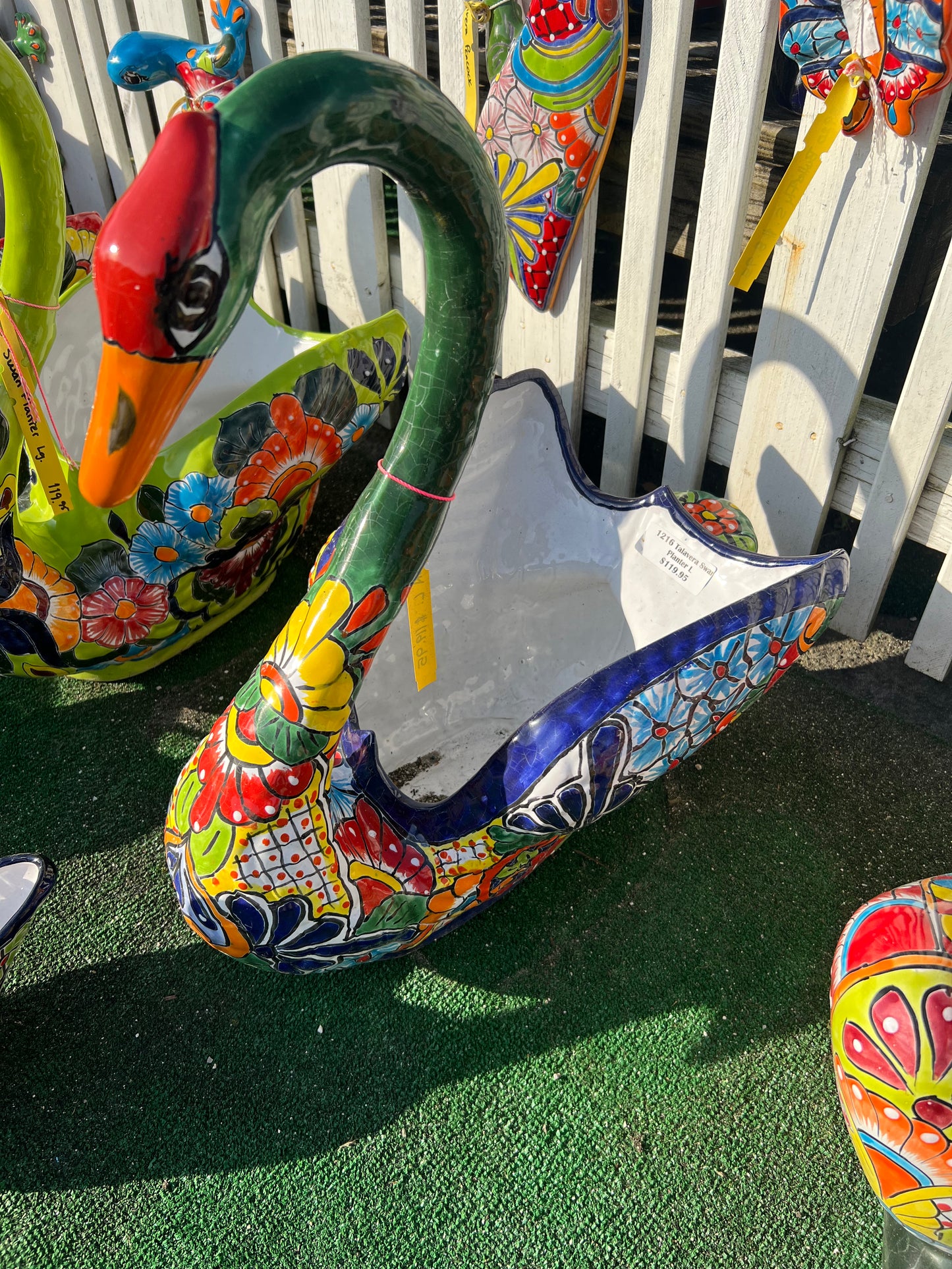 Talavera Swan Planter