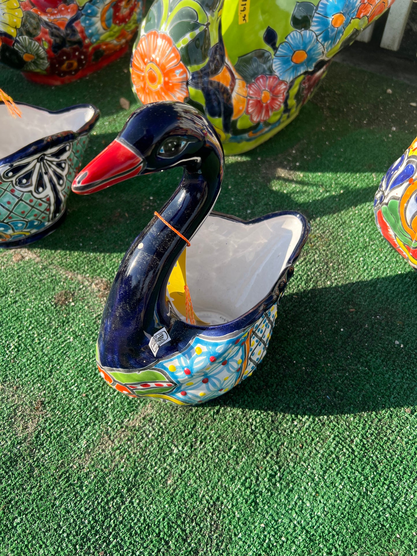 Talavera Swan Planter