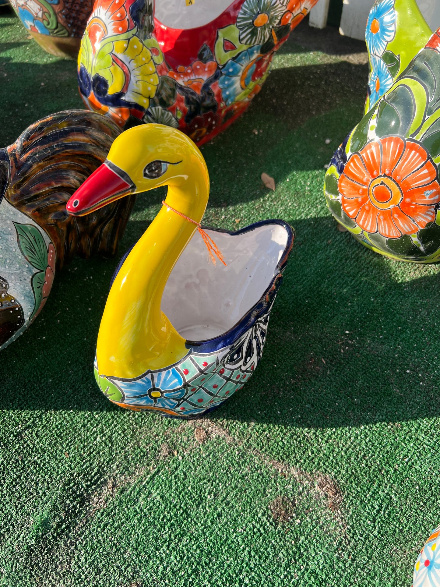 Talavera Swan Planter