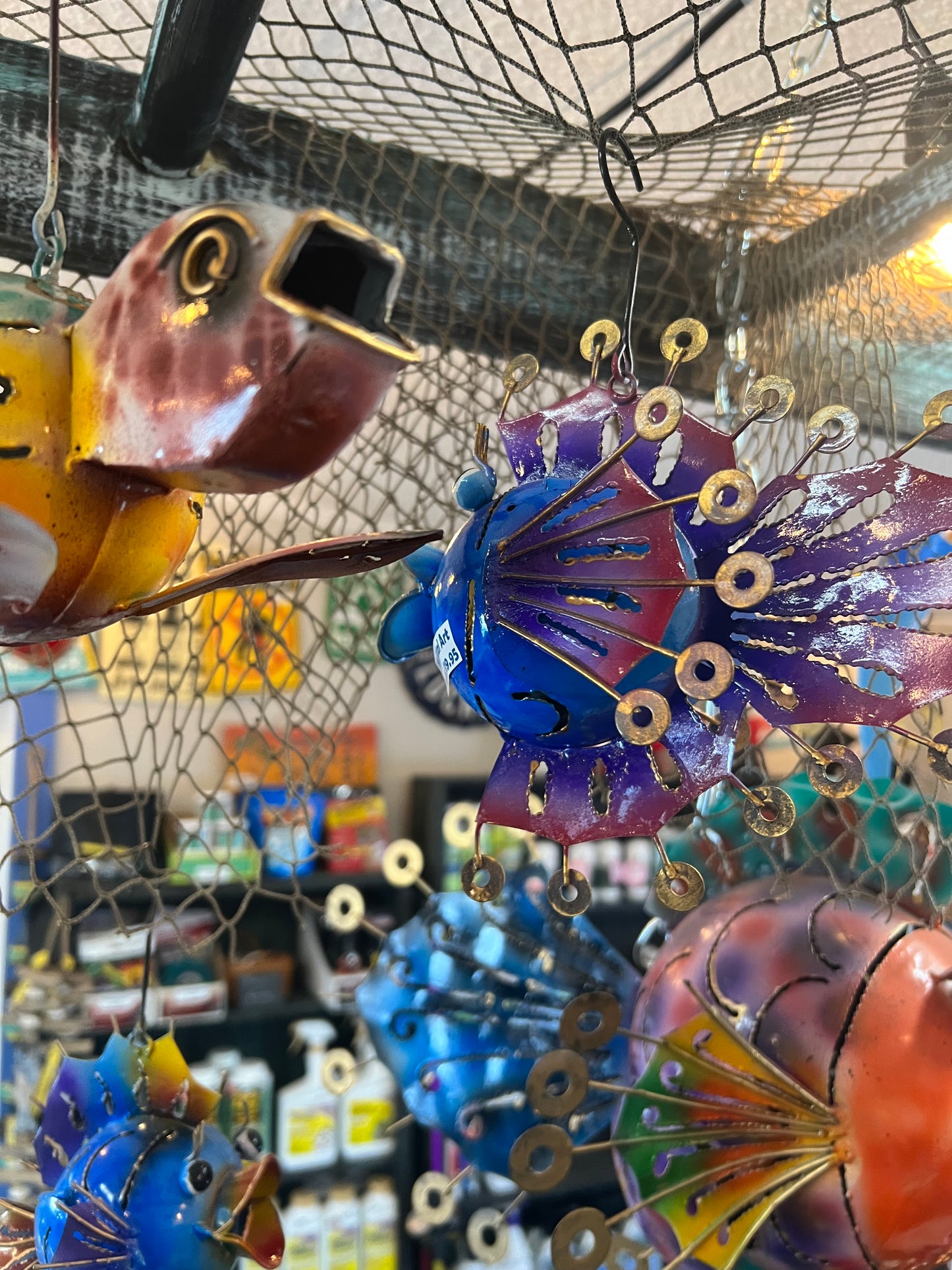 Metal Fish/Crab/Parrot Candle Holder
