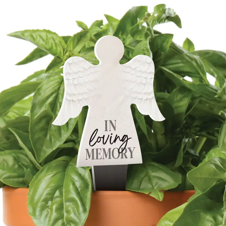 Memorial In Loving Memory Plant Sign 2.8" x 6.5"