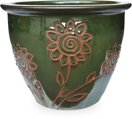 MP1001 Garden Pot w/Sunflower 7 Sizes