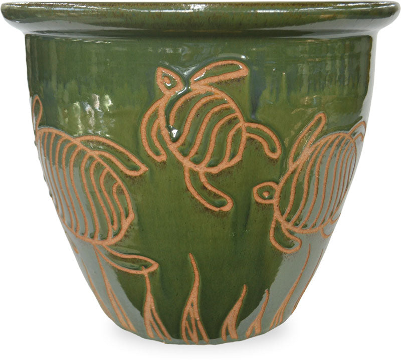 MP874 Garden Pot w/Turtle 7 Sizes