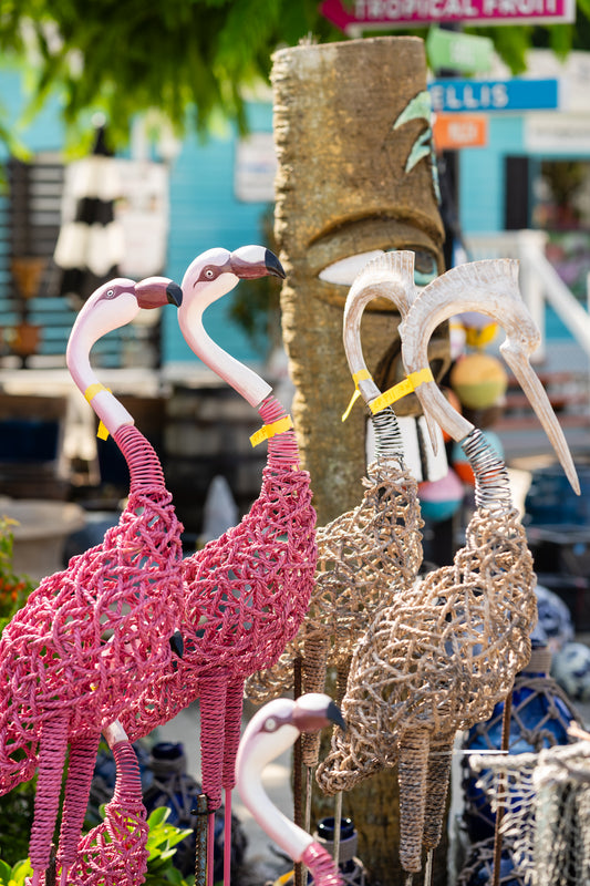 Flamingo or Heron Rope Bobblehead with Rebar