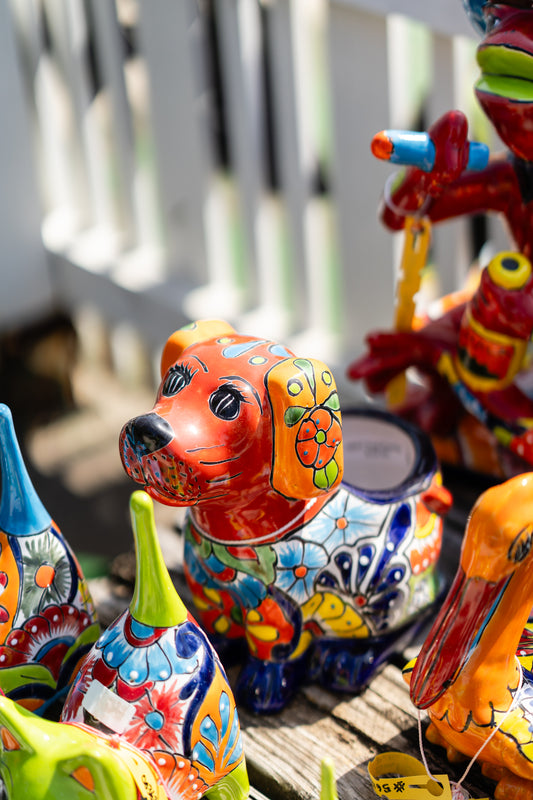 Talavera Dog Pot