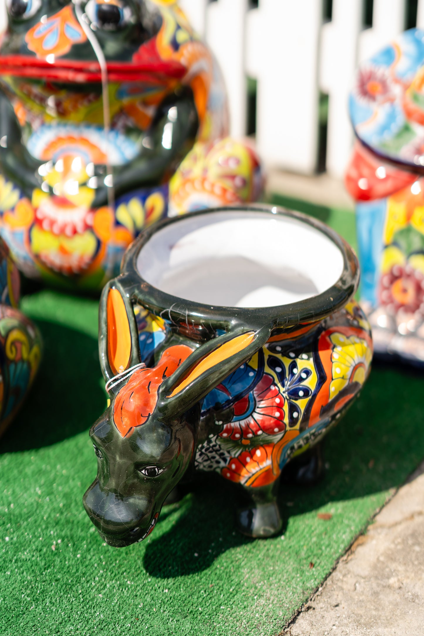 Talavera Donkey Pot