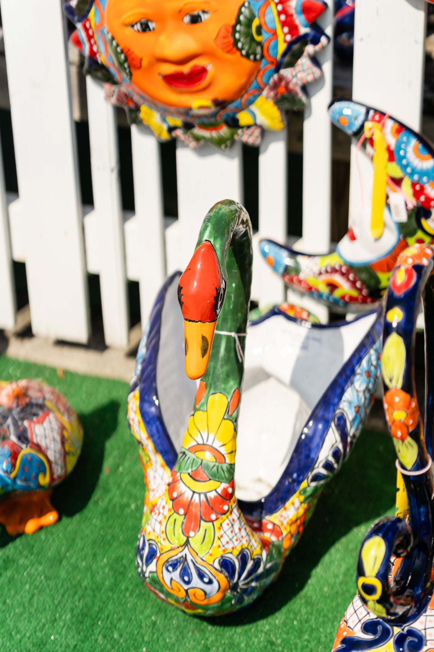 Talavera Swan Planter