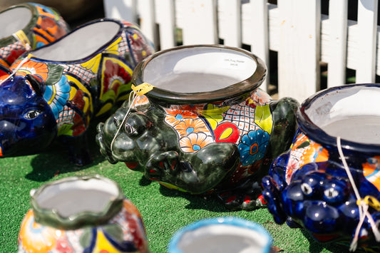 Talavera Frog Pot M