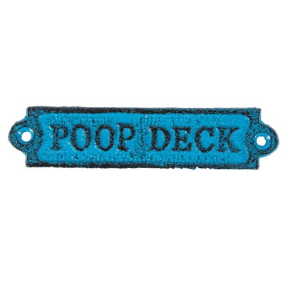 Plaque Poop Deck Assorted