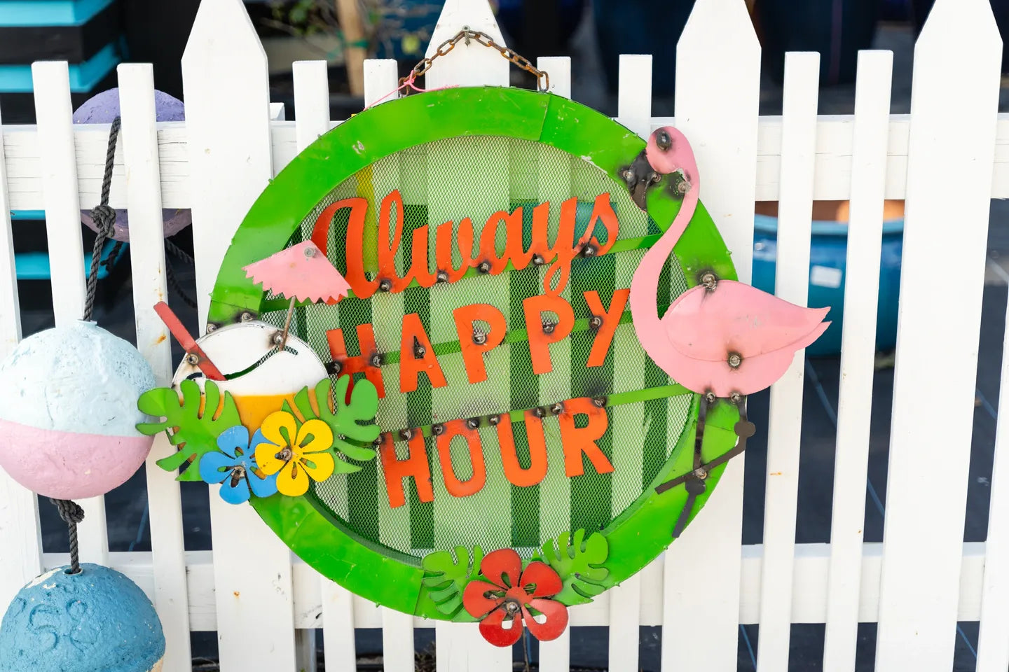 Always Happy Hour Metal Sign Sm