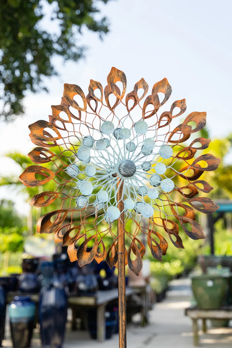 73180 84" Dahlia Wind Spinner-84"